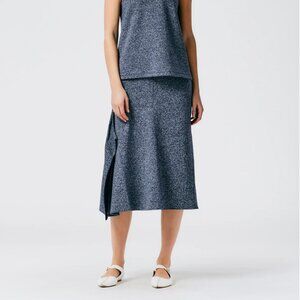 Tibi Speckled Knit Asymmetrical Flare Skirt Size 2